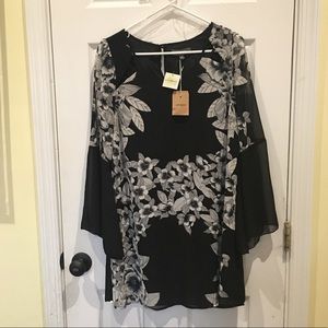 Altard State black and white floral dress